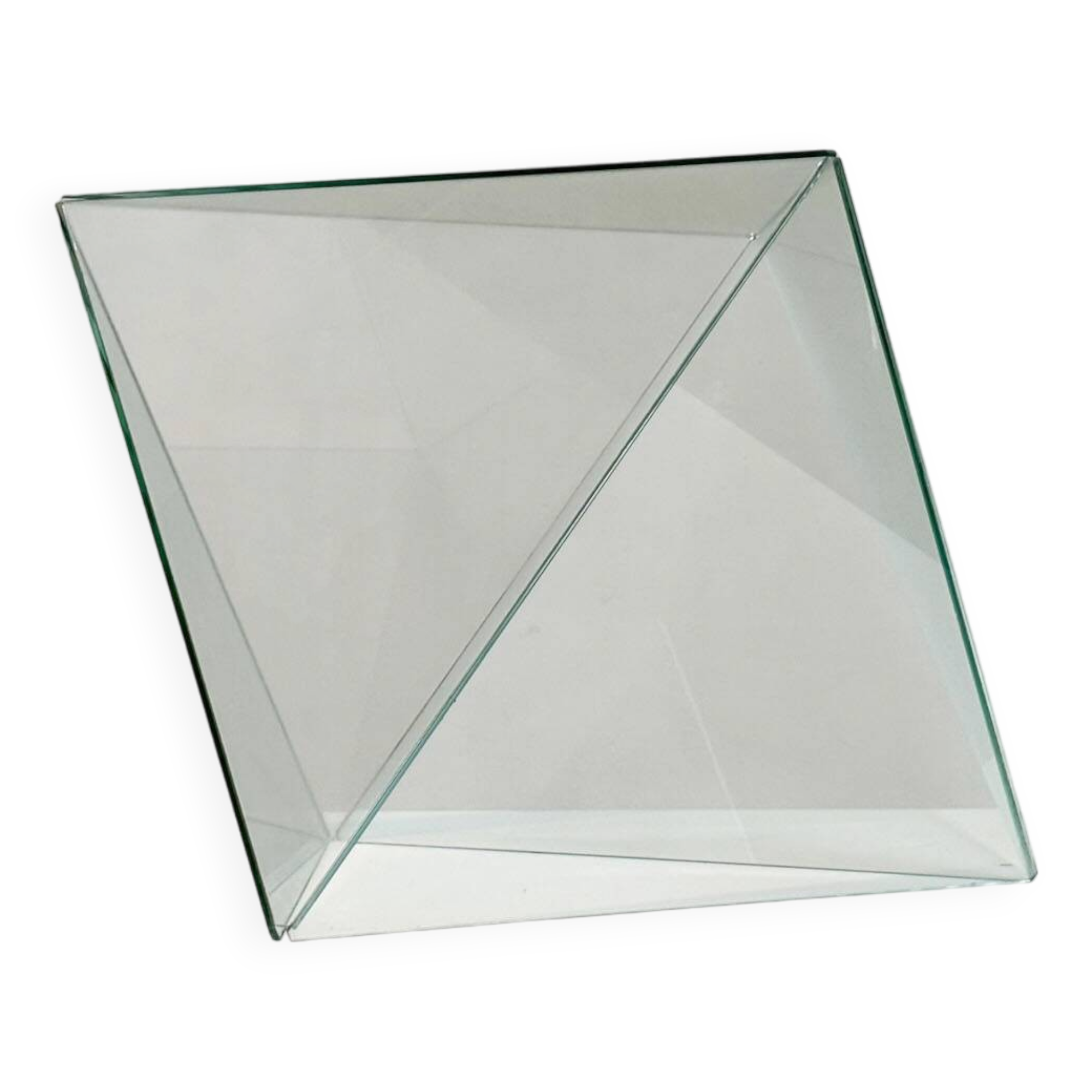 Table d'appoint ou table basse en verre