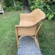 Banquette en bambou, rotin & osier adulte vintage