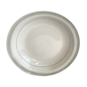 Ancienne assiette gs porcelaine blanche