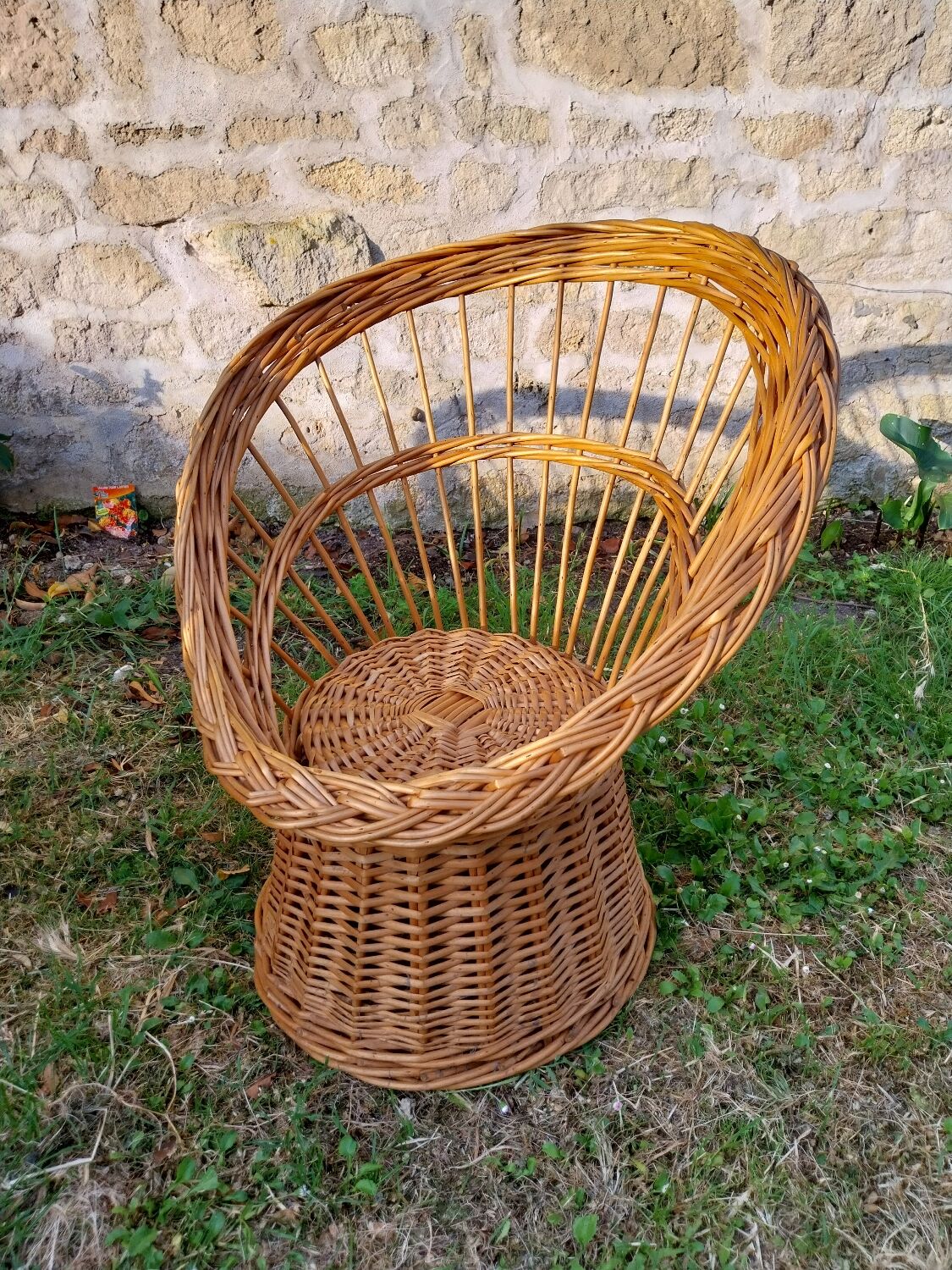 Rattan armchairs 60s