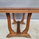 Table bureau extensible Art Déco 1930 piétement en accolades
