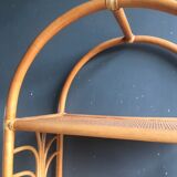 Rattan library shelf