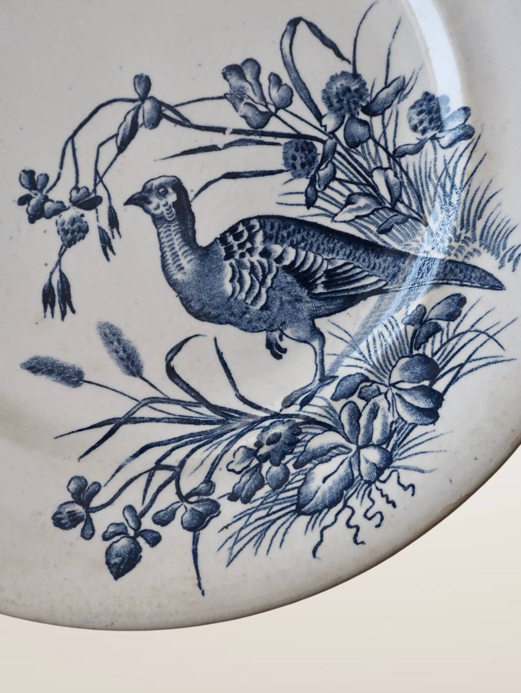 Pair of plates J.S. and Co. Terre de Fer "Hunt"