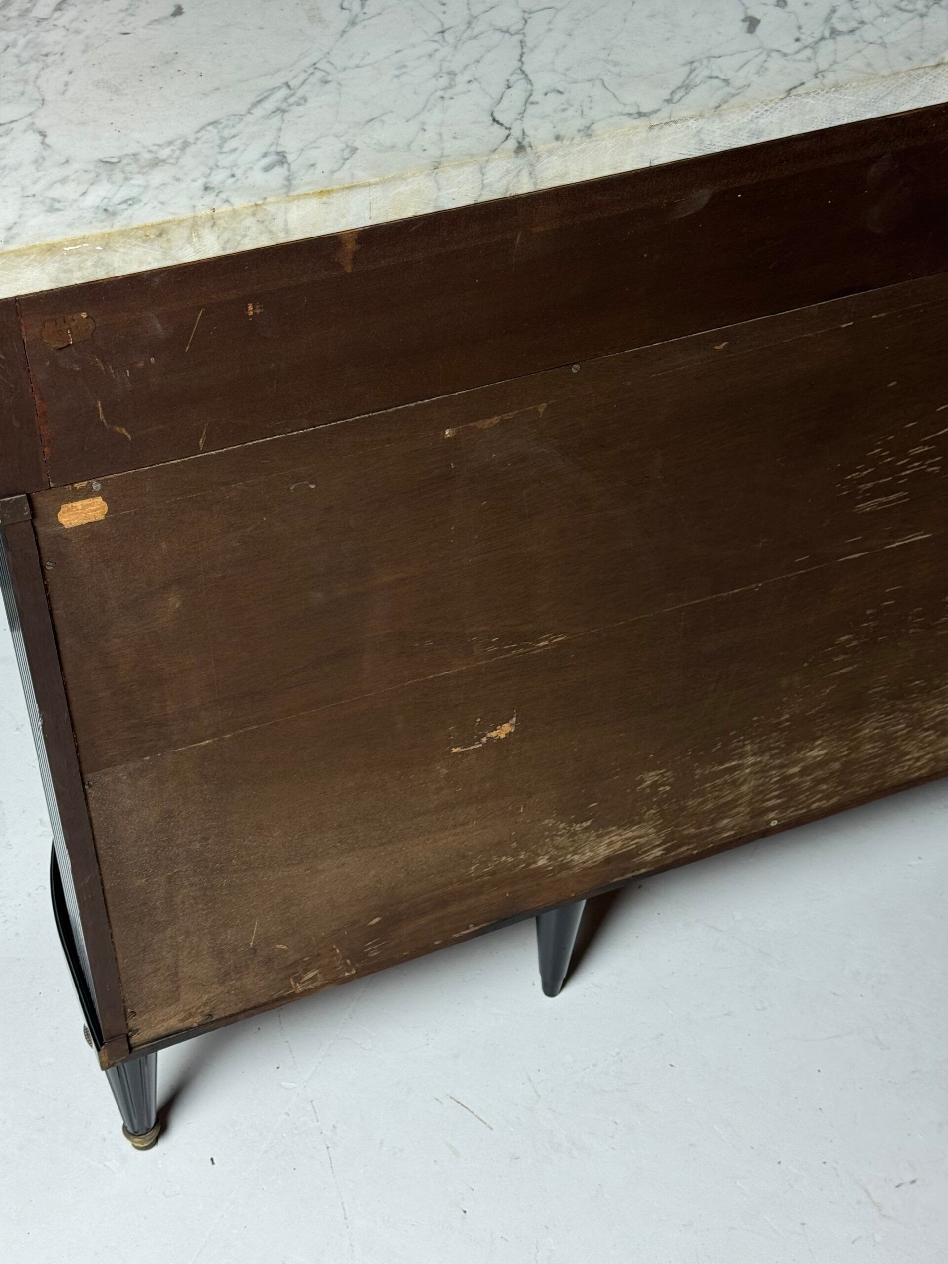 Black Louis XVI style sideboard