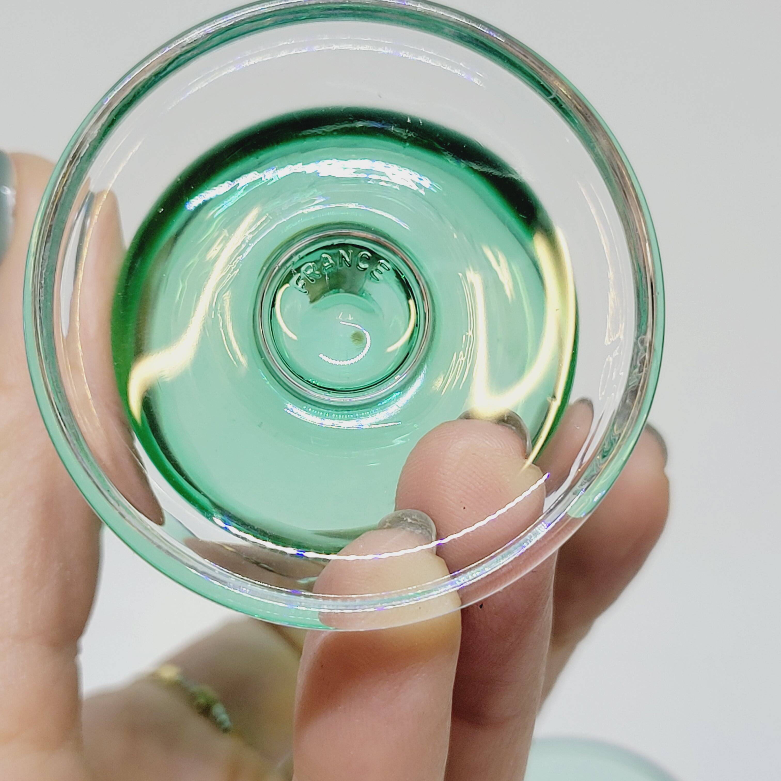 6 Luminarc Sweden Mint Green Glasses