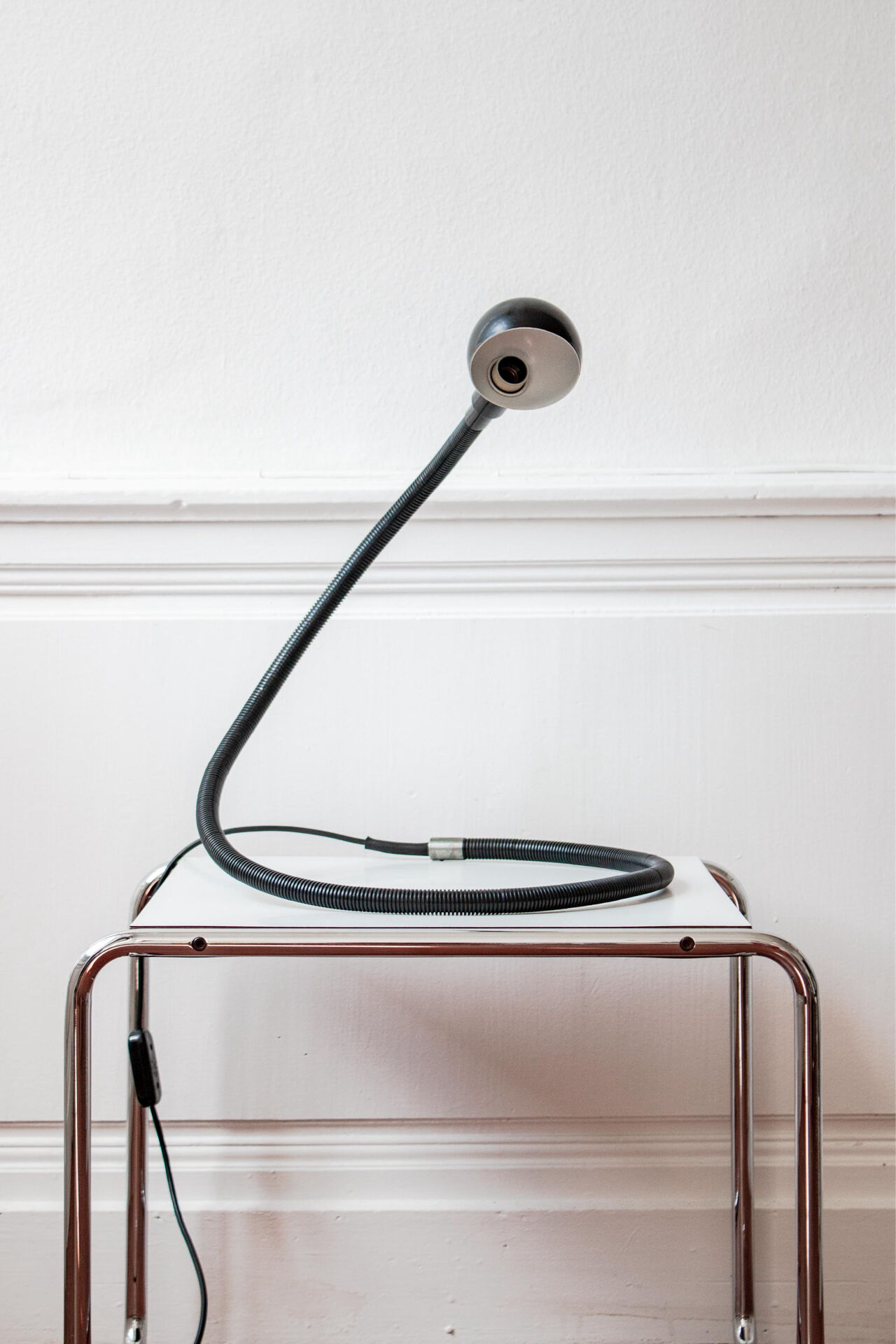 Black Hebi lamp by Isao Hosoe for Valenti, large version, 1970s.