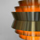 Pendant light "Trava" by Carl Thore for Granhaga Metallindustri. Sweden 1970s.