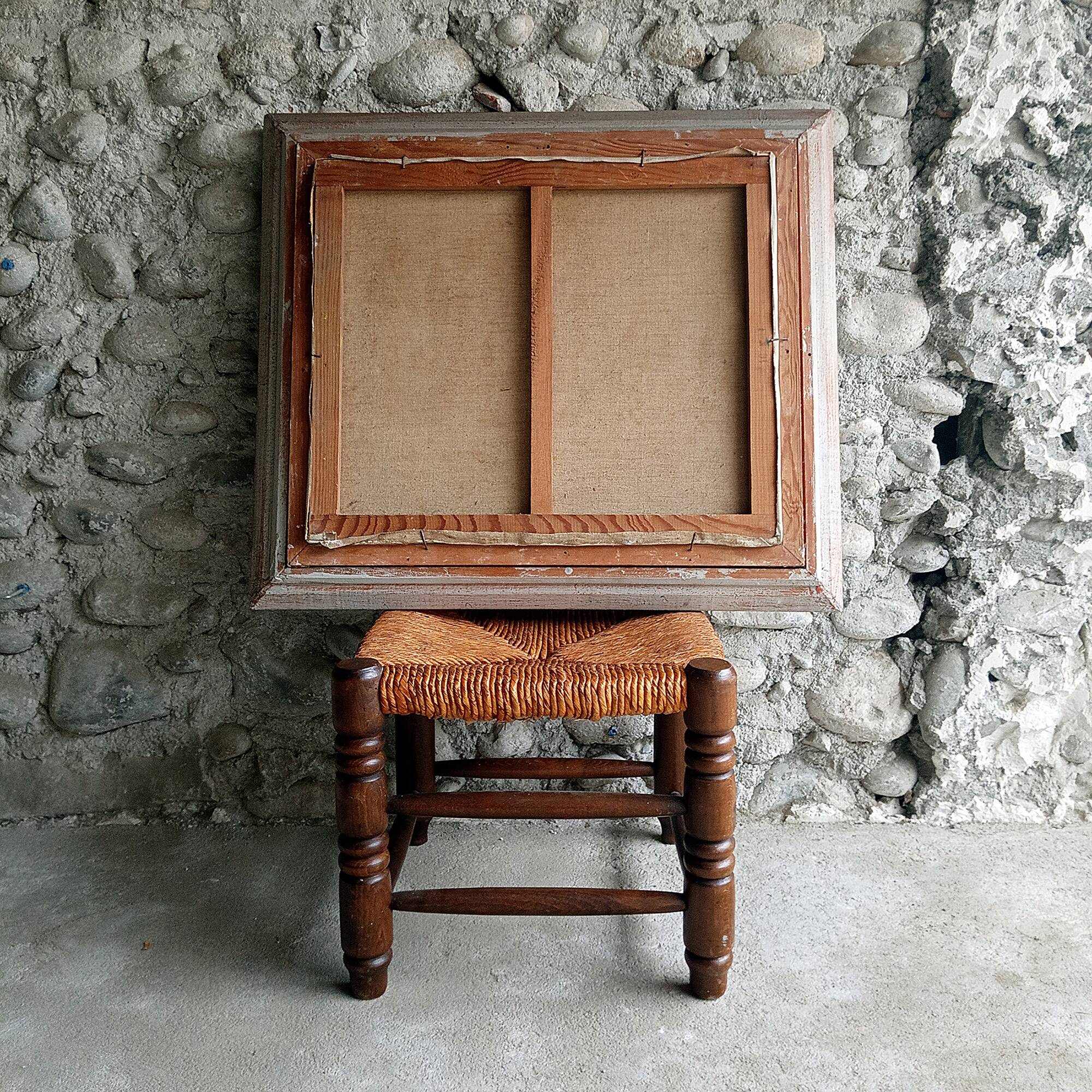 Oil painting Port of Honfleur signed