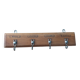 Tea towel holder, wooden and metal towel hook.