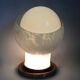 Postmodern Brass and Spheric Blown Glass Table Lamp by Mazzega, Italy