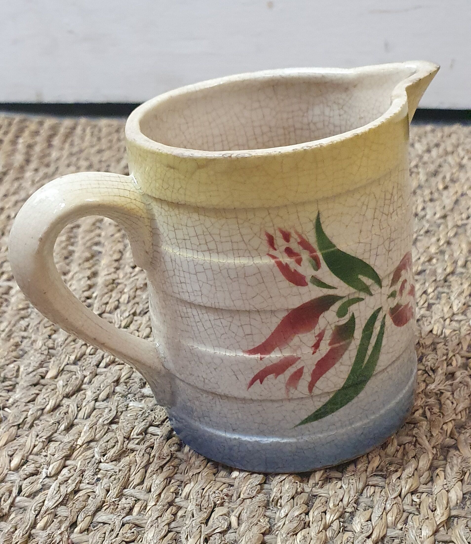 Ceramic cold milk pitcher from 1930/40