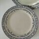 5 plates Creil and Montereau model Colbert – Ironstone 1890-1895