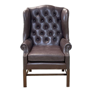 Fauteuil Chesterfield à oreilles