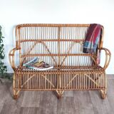 60' rattan sofa