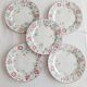 Set of 5 flat plates Churchill, Briar Rose