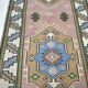 Reddish & Blue Anatolian Runner sku 2296.