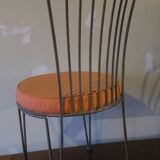Mid century cast iron garden chair