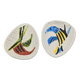 Pair of bird bowls by Alessio Tasca, Italian ceramist.