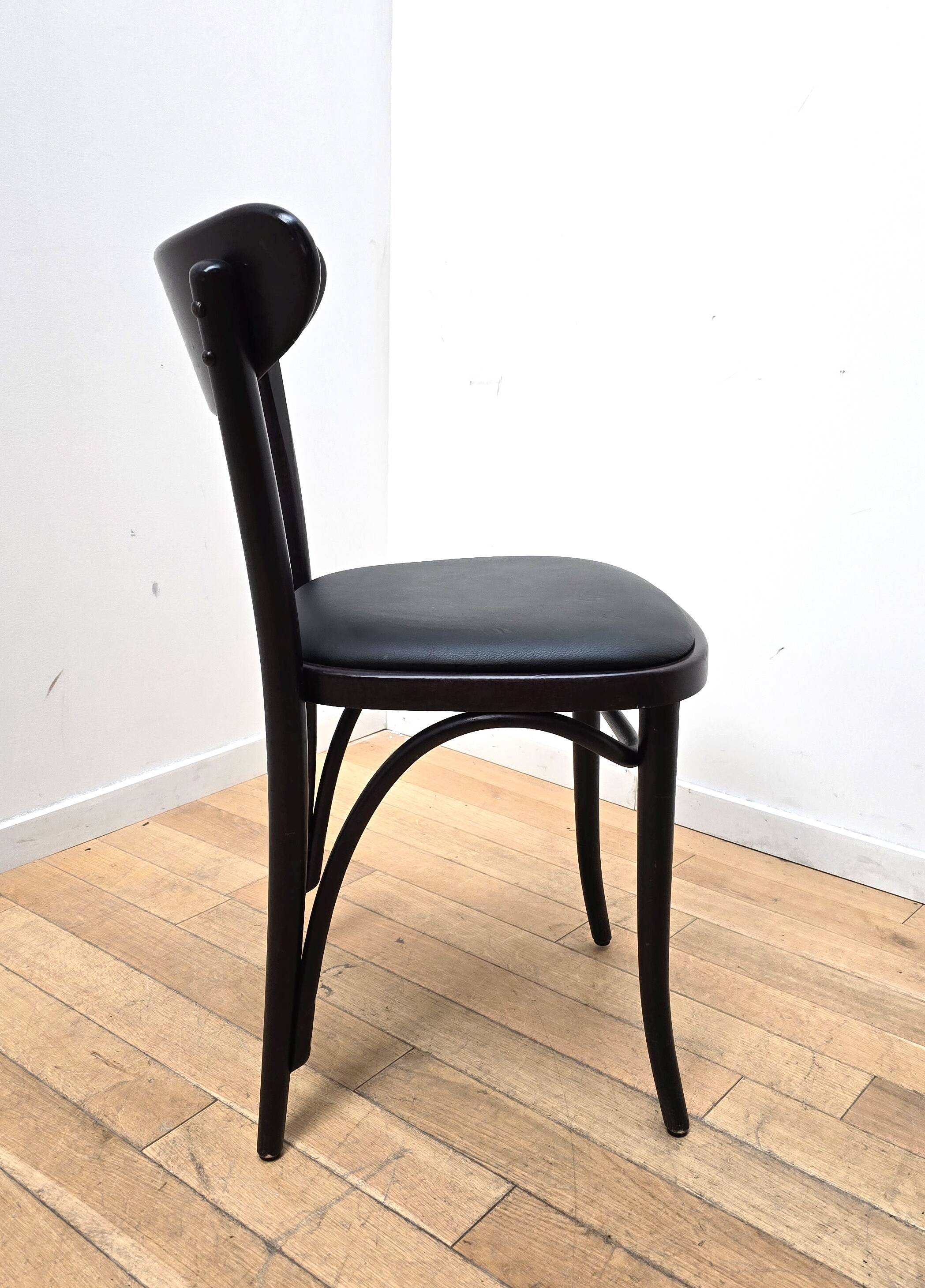 Set of 6 Banana bistro chairs, TON