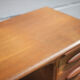 American wood desk, desk with drawers and folding extension, 50s