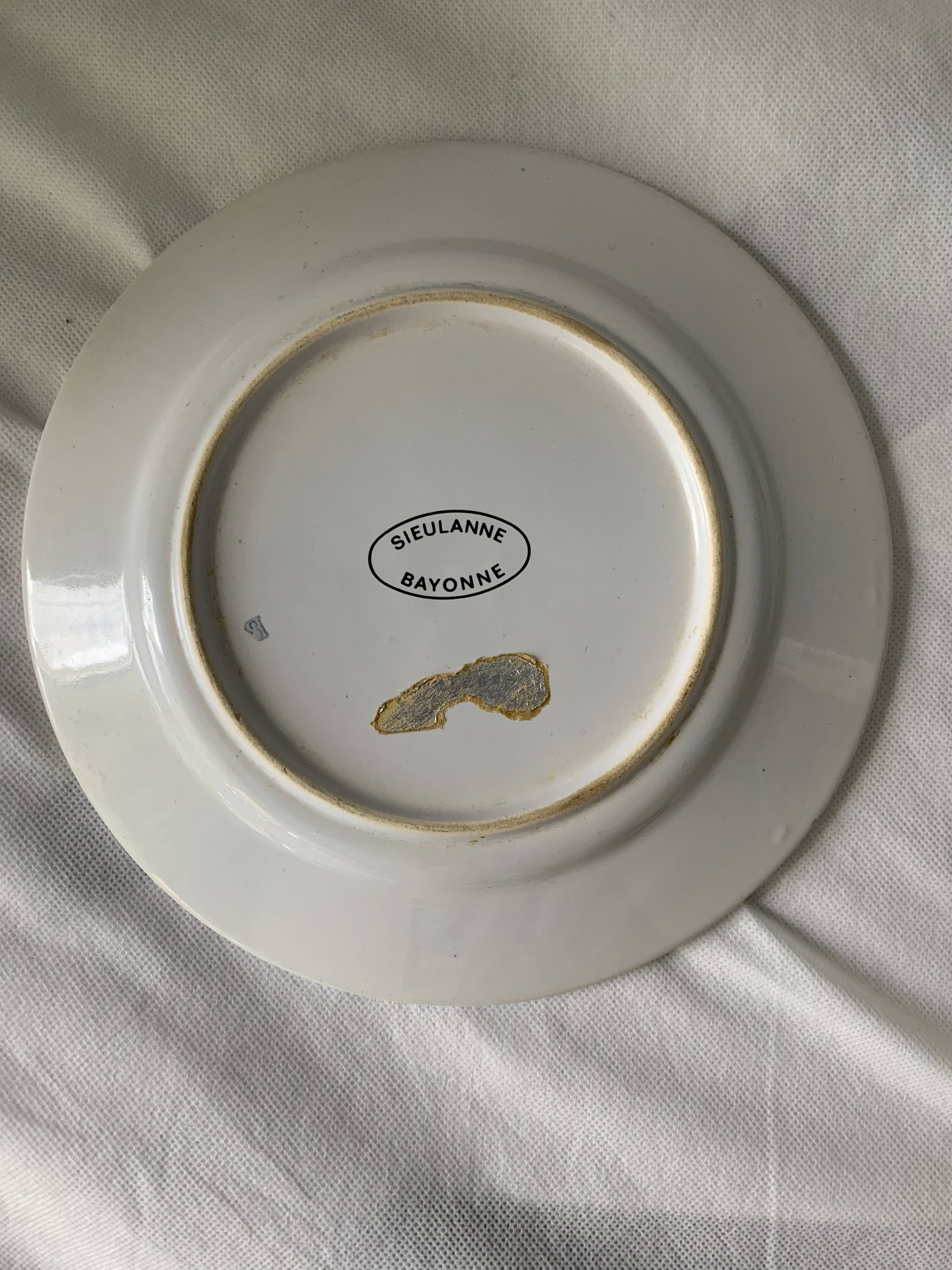 Basque women's plate Sieulanne Bayonne