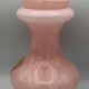 Old bonbonnière in opaline glass pink and white p. schneider 28 cm