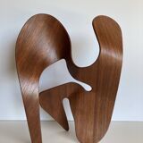 Mrs. Charles Eames_ The shadow does not bend, walnut plywood sculpture