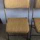 Paire de chaises Lafuma velours moutarde vintage 60/70’s