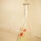 Legras (late 19th century) strawberry enamelled glass liqueur carafe.