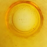 Old orangeade service blown glass carafe + 5 vintage verico glasses #a680