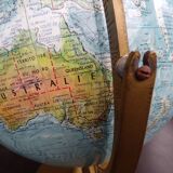 Earth globe in relief
