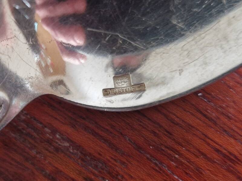 Christofle - Set of 4 Vendôme table spoons in silver-plated metal