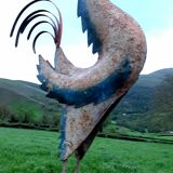 Coq en métal