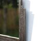 Hammered wrought iron mirror, antique wall mirror, rectangular mirror, Art Deco mirror, interior decoration