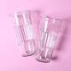 Ensemble de 2 grands verres à eau vintage italiens / Italie / années 1960