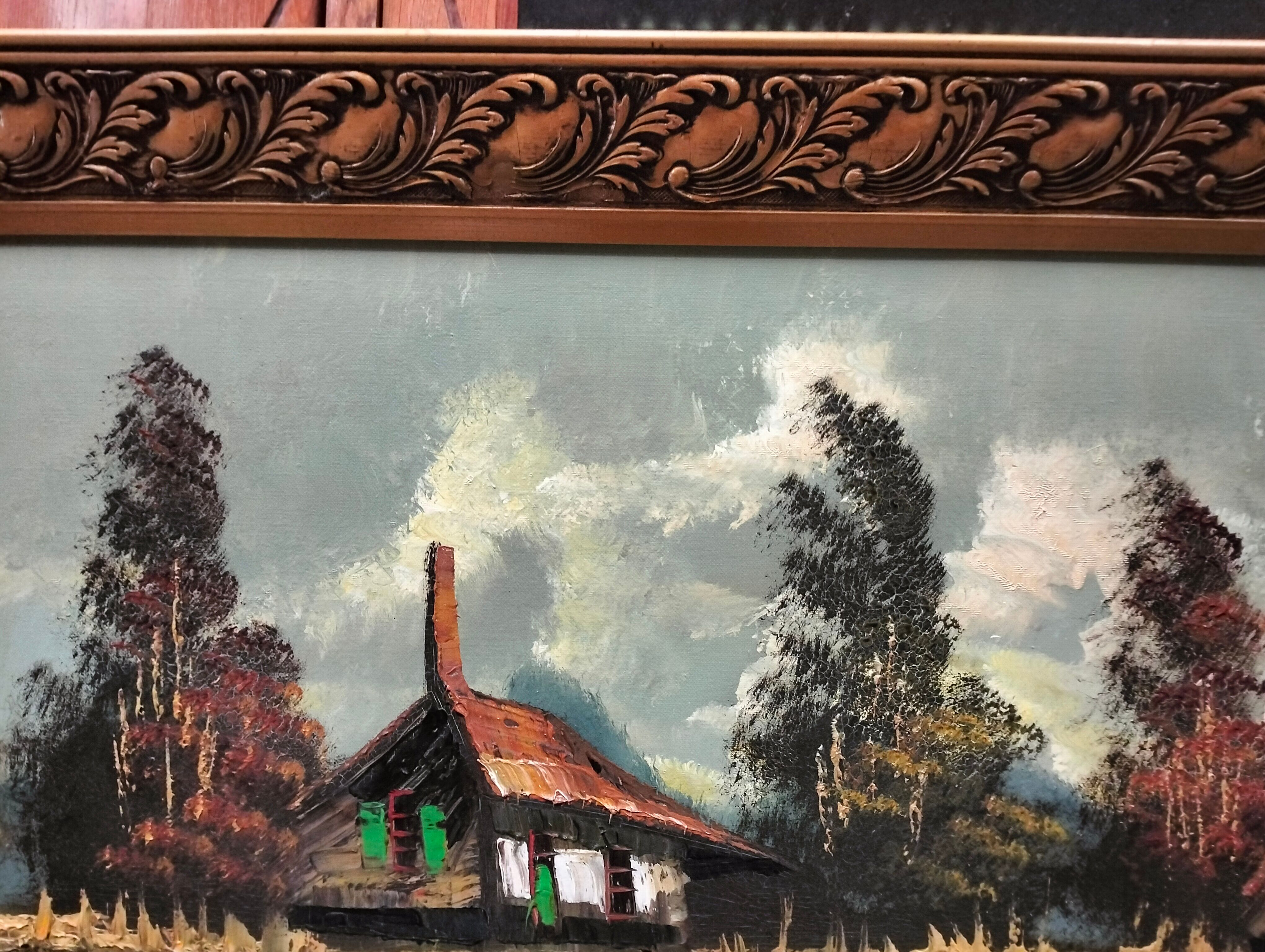 Oil of the twentieth century signed Mollin