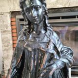 Notre dame des douleurs en fonte ancienne Statue religieuse