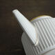 Mehun porcelain white teapot and porcelain gold