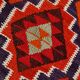 Vintage Orange & Blue Tribal Kilim Runner Rug, 95x320Cm