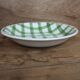 Round half-deep dish Moulin Des Loups "Nappe" model Green