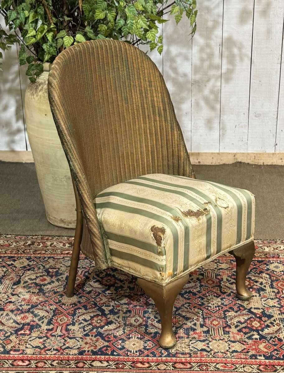 Chauffeuse anglaise de la maison LLOYD LOOM des années 1930