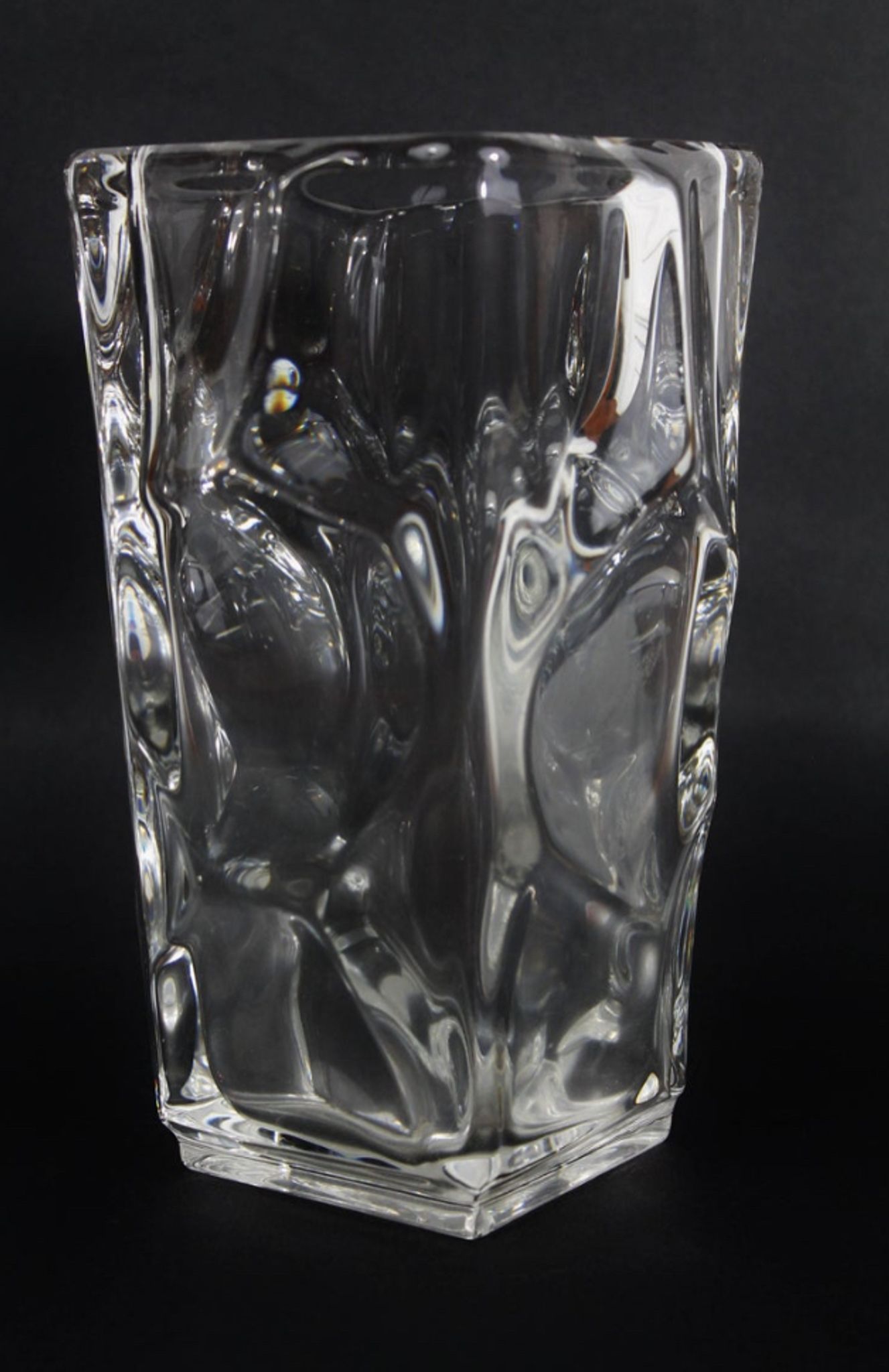 Vase en Cristal Vintage, 1950
