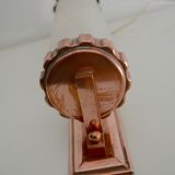Copper red wall lamp frosted glass