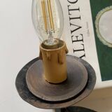 Wrought iron wall lights.