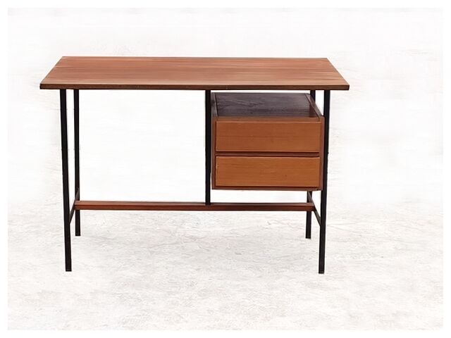 Modernist office design 60s - wood and metal