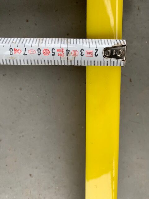 Lettres vintage plexi jaune années 70