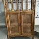 Étagère bibliothèque bambou vintage
