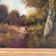 Balade en forêt, huile sur toile