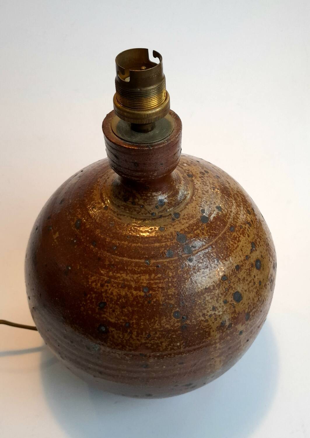 Pyrite stoneware lamp base