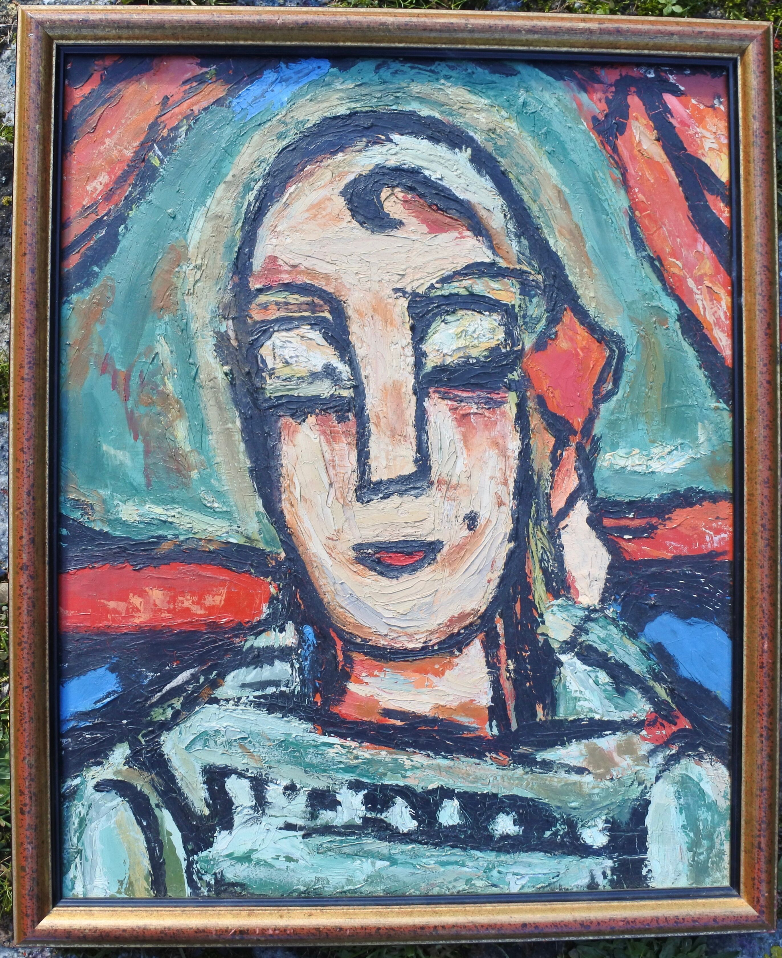 "Head of a young woman"